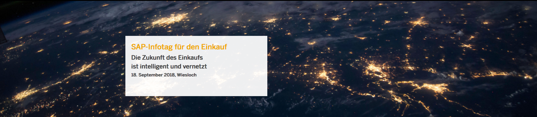SAP Infotag fuer den Einkauf 2018 -